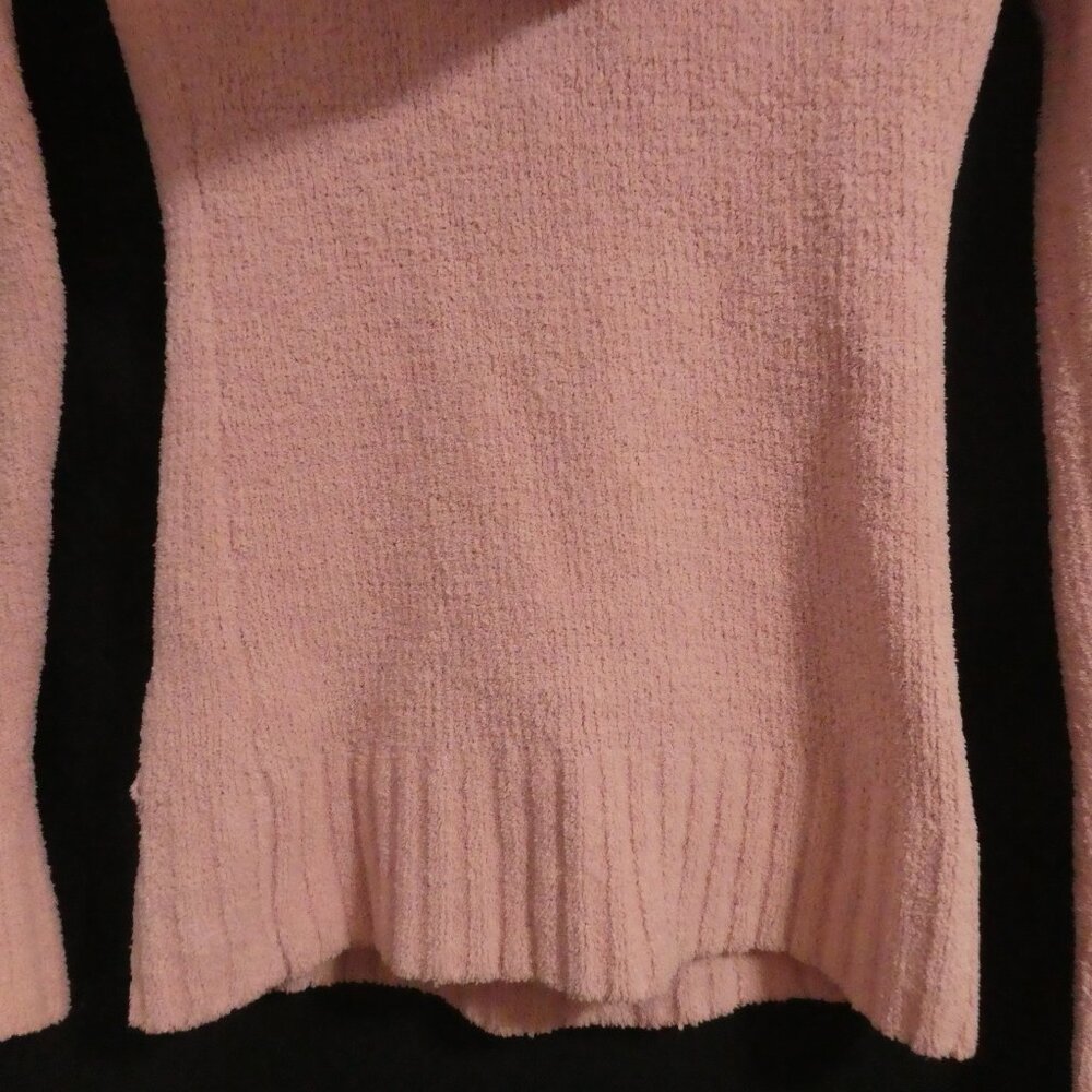 CASA NOVA - Limited Edition | medium | Pink Hooded Chenille V-Neck Sweater - Picture 14 of 15